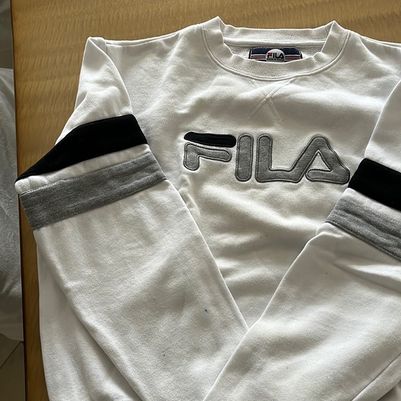 Fila Tops - Fila White Sweatshirt